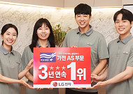 LG전자, 한국서비스품질지수 가전제품 A/S 부문 3년 연속 1위