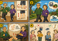 [만화로 보는 시니어 뉴스] 하지정맥류 예방·관리법