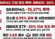 코스피 급락에 ‘SK하닉’ 17년만의 최대 낙폭…레버리지 ETF는 30% 넘게 폭락