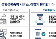 흩어진 경력정보 한번에 조회⋯통합경력증명 서비스 개시