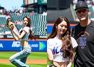 장원영, 뉴욕 메츠 마운드서 시구…다저스전서 8-3 승리