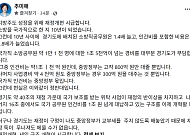 추미애 "소방인건비 1조1000억 중 중앙정부는 800억뿐"