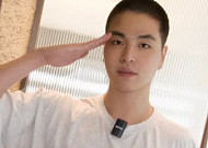 아이콘 구준회, 입대 D-2 삭발 공개⋯"건강히 잘 다녀오겠다"