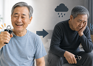 만 65~74세 고령층, 손아귀 힘 빠지면 우울장애 위험 7배 높아