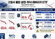 고점서 물린 삼전·SK하닉 레버리지 ETF 최대 77% 손실…원금 회복까진 얼마나?