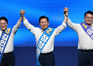 與 당권주자 호남서 격돌…鄭 '개혁' vs 金 '당청일치'