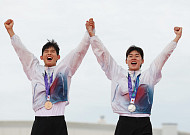 아시안게임 첫날, 韓 금메달 3개⋯메달 순위 3위 [아시안게임]