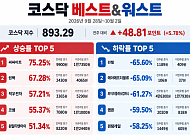 [베스트&워스트] 씨싸이트 75% 급등…‘SK하이닉스 수주 확대 기대’ 윈팩도 ↑