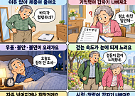 [만화로 보는 시니어 뉴스] 자주 넘어진다면 나이 탓으로 넘기지 마세요