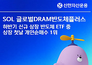 신한운용 'SOL 글로벌DRAM반도체플러스 ETF' 하반기 신규 상장 반도체 ETF 중 개인 순매수 1위