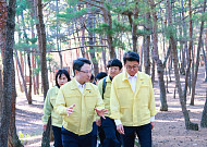 "국가 주도 집중 방제 절실"... 황이주 울진군수, 산림청과 손잡고 소나무재선충병 총력 대응