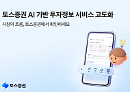 토스증권, AI 기반 투자정보 서비스 강화⋯시장 정보 한눈에