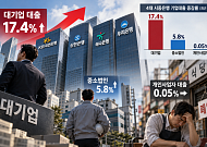 대기업대출 17% 늘린 4대 은행⋯개인사업자는 0.05% ‘제자리’
