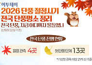 2026 단풍 절정시기·전국 단풍명소 정리 [그래픽 스토리]