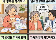 [만화로 보는 시니어 뉴스] 먹는 약이 많다면? 약 봉투부터 챙기세요