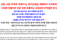 교총 '뒤떨어진 건 교육감 인식'…안민석 '후졌다'에 사과 요구