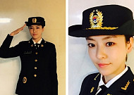 이다희, 군기 제대로 들어간 제복 인증 사진 공개 “충성! 정통해야 따른다! ”