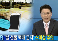 설, 스미싱 주의보 ‘설 선물’ 택배 문자 URL 잘못  클릭했다간…