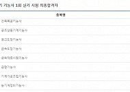 큐넷, 정기 기능사 66개 자격 부문 최종합격자 발표
