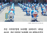 [카드뉴스] 부산 사직구장에 뜬 도라에몽 100 마리… 심형탁 9일 시구