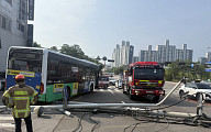 수원 장안구 천천동 일대 정전⋯시내버스 교통사고 여파
