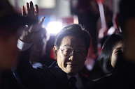 민주당사 찾은 이재명 후보 [포토]