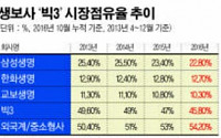 ‘빅3’ 생보사 아성 흔들리나… 점유율 45%도 ‘불안’