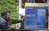 [포토] 오바마 새 집 따라가는 삼성전자 UHD TV
