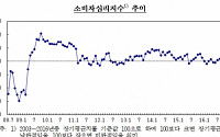 1월 소비자심리 석 달 연속 하락...글로벌 금융 위기 수준