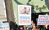 [포토] '탄핵반대' 경례하는 태극기 보수단체