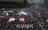 [포토]시청 앞 광장 가득메운 '탄핵반대집회 참가자들'