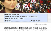 [클립뉴스] 박 대통령 “생일 축하 감사” 박사모에 메시지, ‘굳이 탄핵 반대집회 전날…’