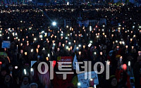 [포토]광화문 광장을 밝히는 '촛불파도타기'