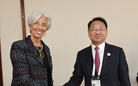 유일호, 라가르드 IMF 총재와 양자 면담…한국 환율정책ㆍ경상수지 적극 설명