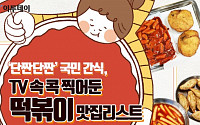 [카드뉴스 팡팡] ‘단짠단짠’ 국민 간식,  TV 속 콕 찍어둔 떡볶이 맛집리스트