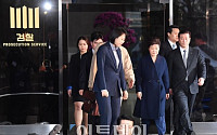 [포토] 조서 확인만 7시간... 밤샘 조사 후 귀가하는 박 전 대통령
