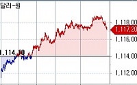 [환율마감] 원·달러 사흘째 올라 1117.2원, 분기말 결제수요..기술적반등