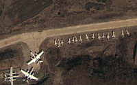 [포토]'미그21 추락' 북한 의주 공군 비행장 모습