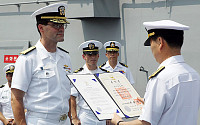 [포토]보국훈장 받는 美 7함대사령관