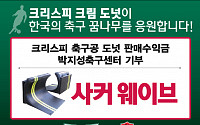 크리스피 크림 도넛, 박지성 축구센터에 축구용품 기증