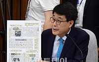 [포토] 과거 칼럼 문제 제기하는 김광수 의원