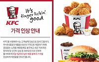 KFC, 1일부터 햄버거·치킨 가격 인상…징거버거 세트가 얼마라고?