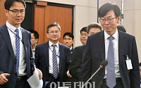 [포토] 청문회장 들어서는 김상조 후보자