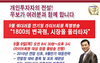 증권전문가 우보, 선물옵션 만기일(9일) 특별 라이브 방송