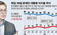 [문재인정부 100일] 지지율 70%대 고공행진… 북핵문제가 변수로