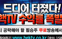 [증권정보] 여의도 강타한 핵TV! 돌풍을 일으키다!