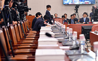 [포토] 박성진 인사청문회, 비어있는 자유한국당 자리