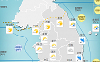 [일기예보] 내일날씨, 구름 많고 경상도 '비'…태풍 '탈림' 영향