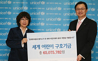 한국투자證, 뱅키스 수익금 유니세프에 기증