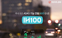 팅크웨어, 헤드업 디스플레이 ‘아이나비 IH100’ 선봬… 운전자 편의성 극대화